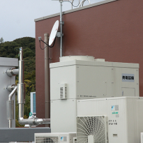 ミニコージェネで湯を沸かしています